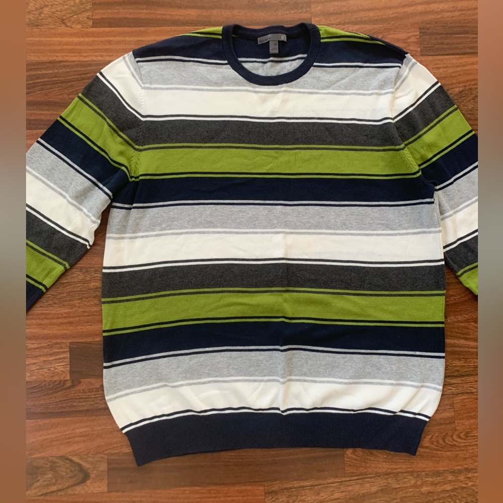 Old Navy Sweater Men’s 2XL Striped Long Sleeves Casual